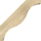 Ekena Millwork 6"W x 22"D x 22"H Funston Rough Sawn Knee Brace, Douglas Fir BRC06X22X22FST00RDF - alternate 2